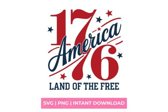 America 1776 Land of the Free Patriotic: A Designer's Asset