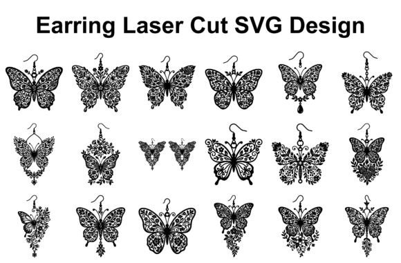 Butterfly Earring SVG Bundle: Your Go-To for Laser-Cut Jewelry