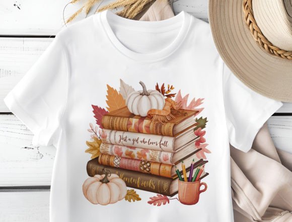 Celebrate Autumn with the Just a Girl Who Loves Fall PNG Design