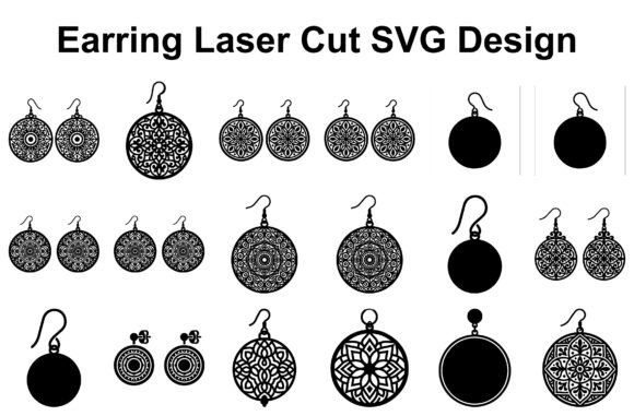 Crafting Modern Jewelry with Round Earring SVG Bundle 20
