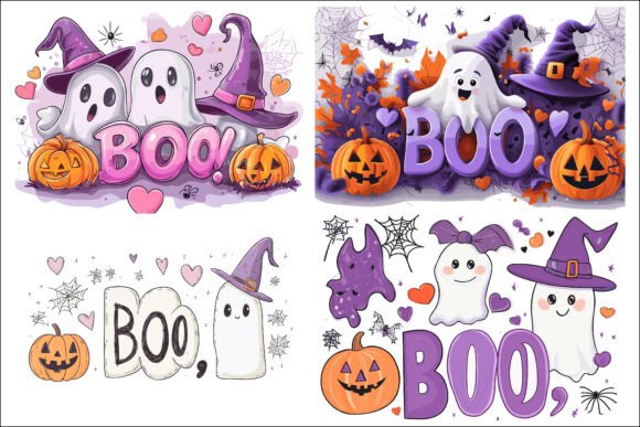 Cute Halloween Party Greeting Card: Your Go-To Spooky Design Asset