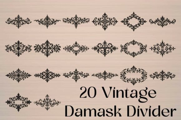 Elegant Damask Ornament: Timeless Design Assets