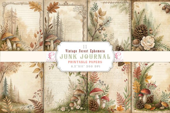 Embrace Woodland Charm: Your Guide to Vintage Forest Ephemera Junk Journal
