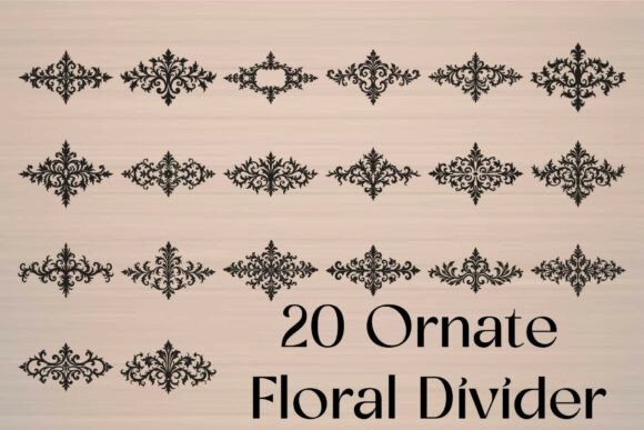 Ornate Floral Divider: Elevate Every Design Detail