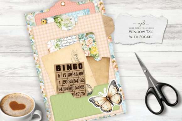 Printable Junk Journal Tag Template: A Shabby Chic Design Asset