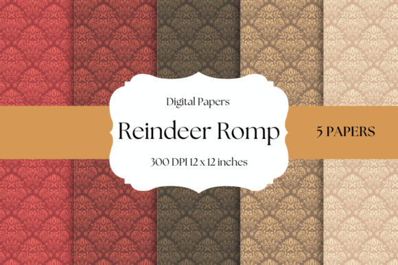 Reindeer Romp Digital Papers: A Cozy Holiday Collection