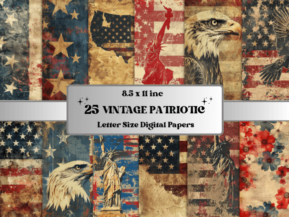 Timeless Americana: The Art of Vintage Patriotic 4th of July Paper