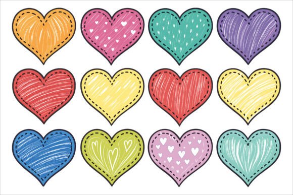 Unleash Creativity with a Vibrant Doodle Heart Vector Graphic