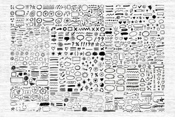Unlock Your Creative Edge with Hand Drawn Doodle Elements