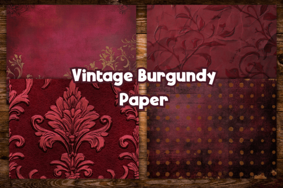 Vintage Burgundy Background Paper: A Designer's Palette