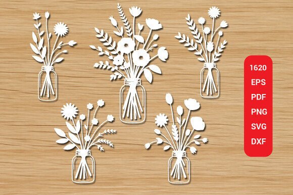 Wooden Flower SVG Cut Mega Bundle 1620: A Complete Creative Asset